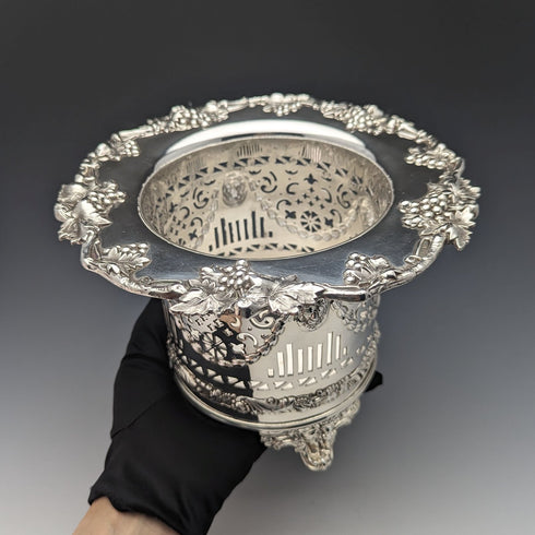 Early 19th Century British Antique Silver Plated Magnum Bottle Coaster